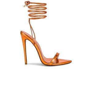 FEMME LA London Heeled Sandals Ginger Orange